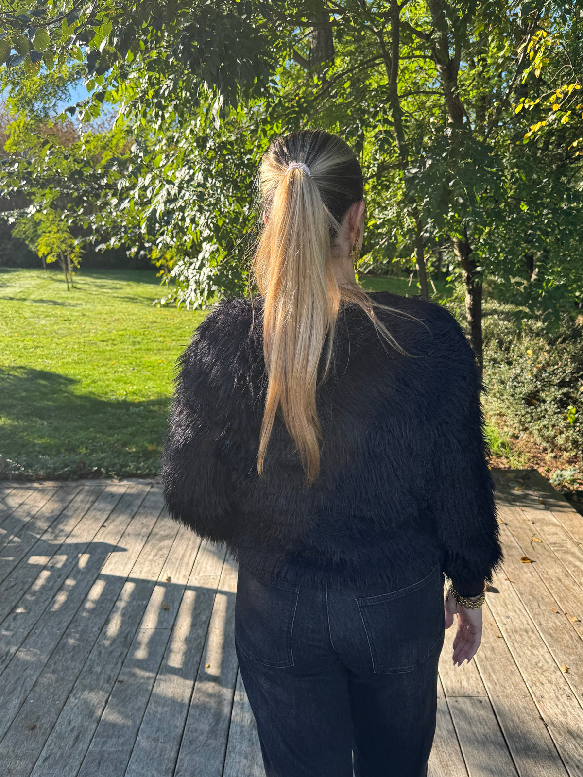 Gilet polux noir