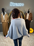 Pull Max Asymétrique Gris Clair