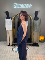 Top Santorin Bleu Marine