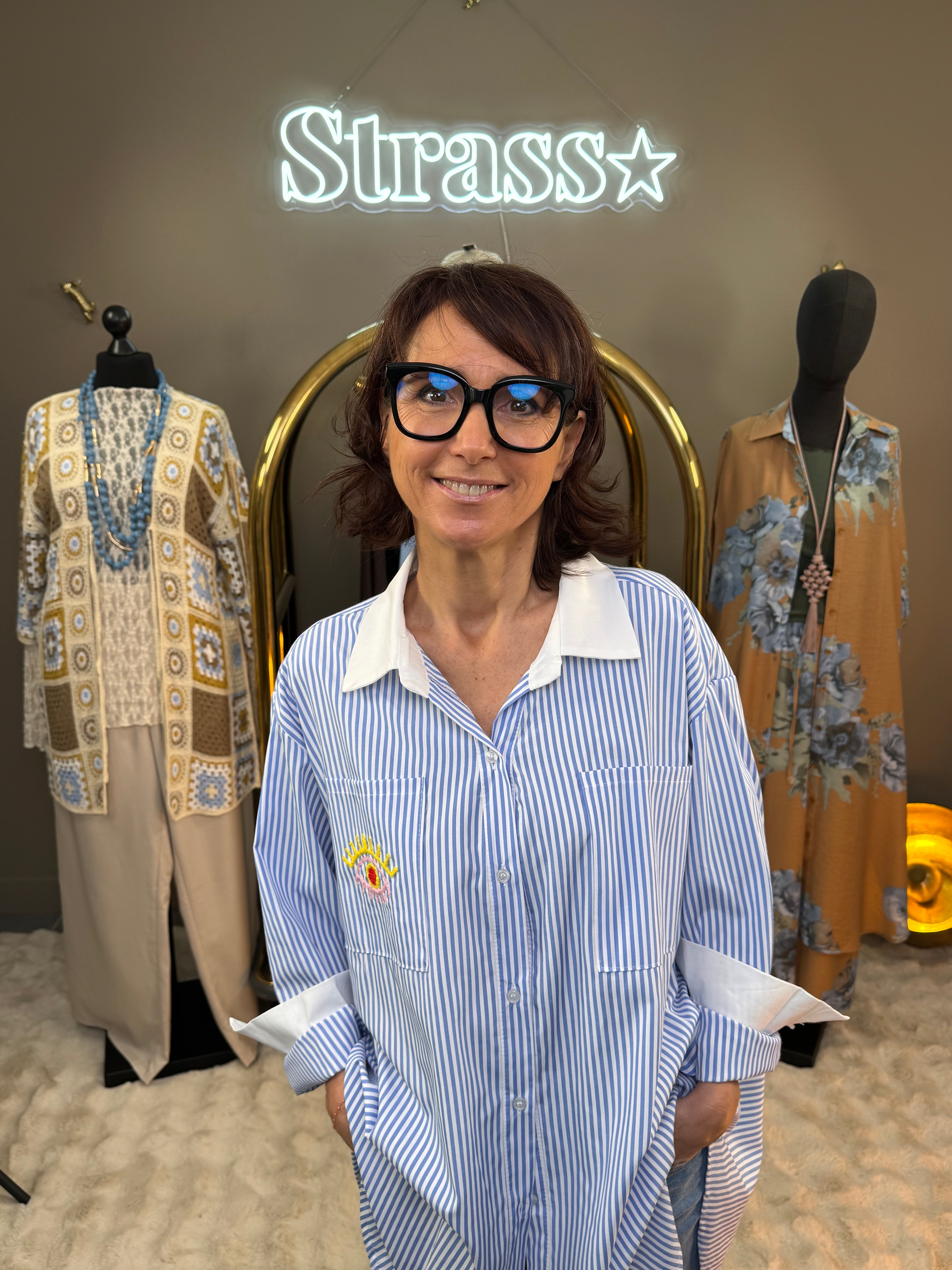 Chemise Mon œil Bleu