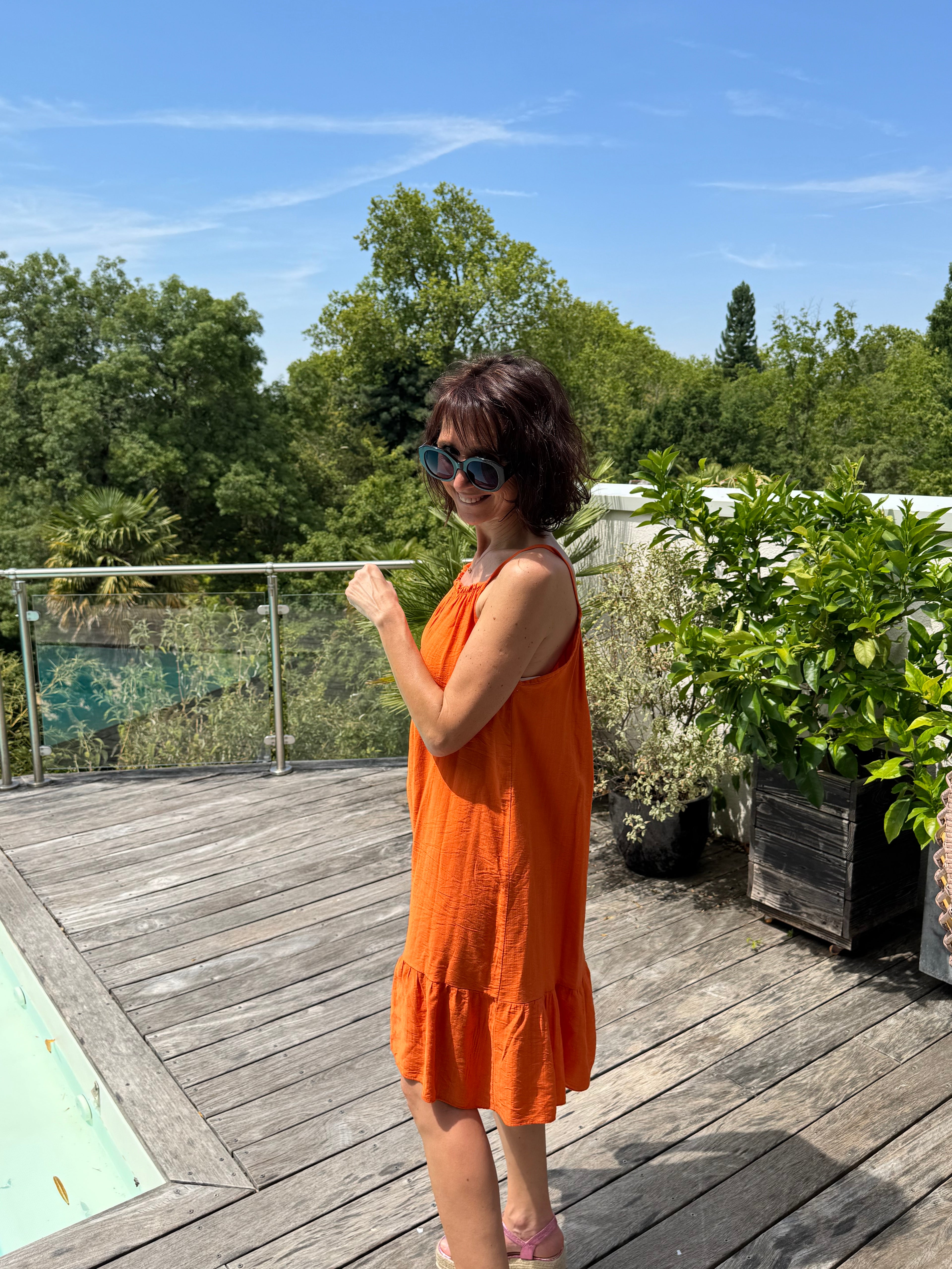 Robe canicule orange