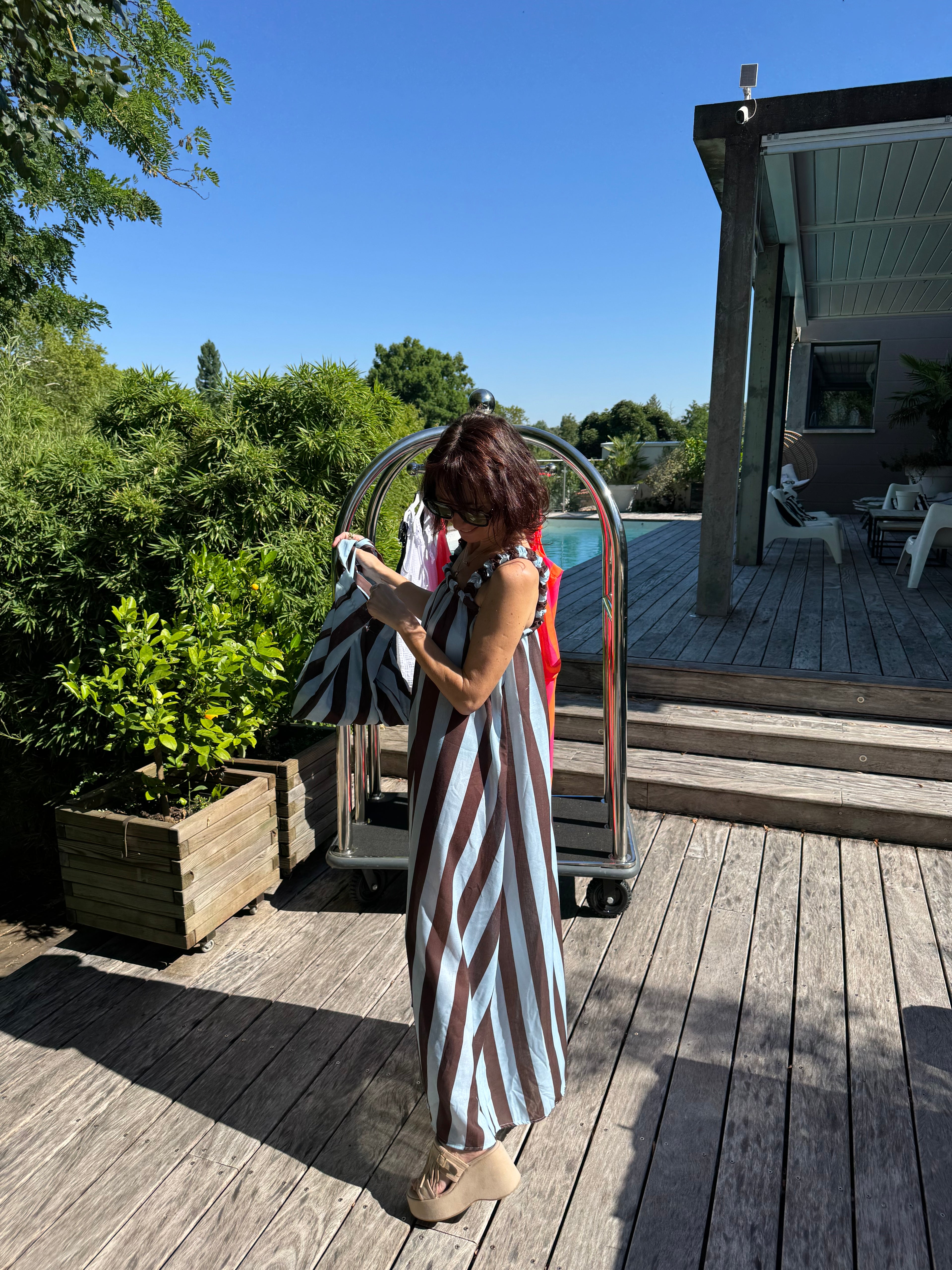 Robe et Son Sac Bleu et Choco