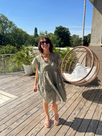 Robe Voile Légère Kaki