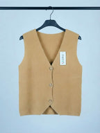 Pull Sans Manche Victoria Camel