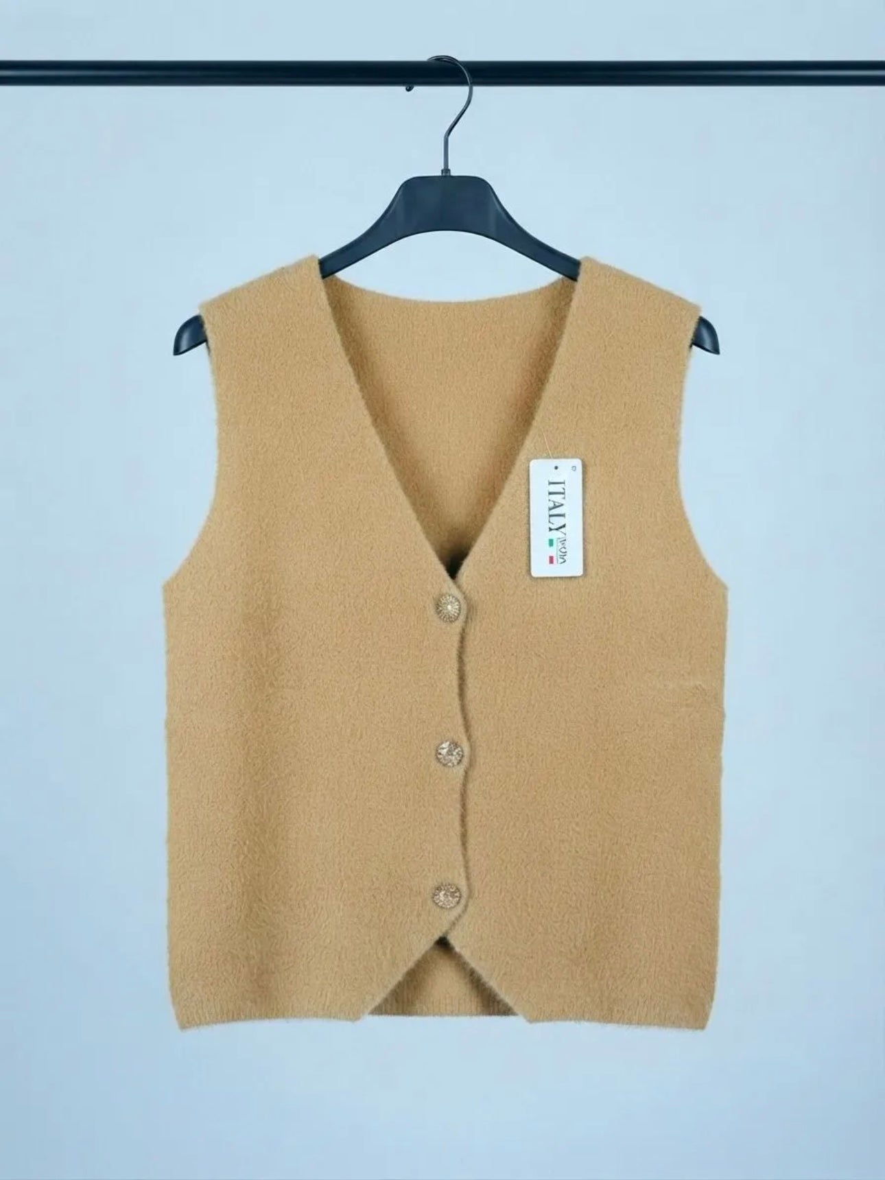Pull Sans Manche Victoria Camel