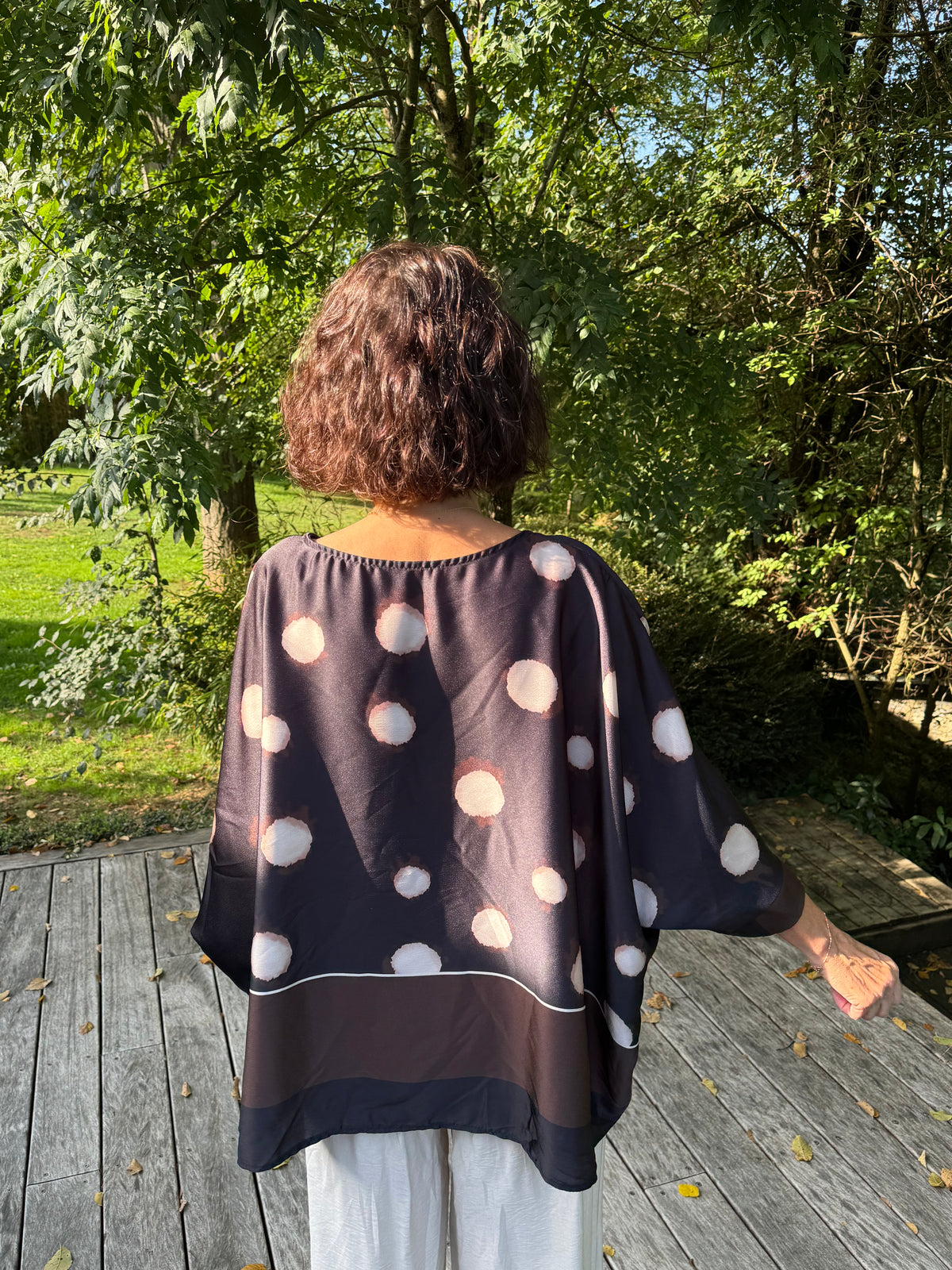 Top Satin Pois