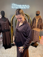 Chemise Satin et Dentelle