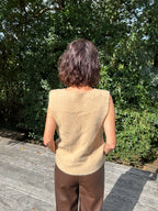 Pull Sans Manche Victoria Camel
