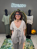 Blouse Nouettes Gaze de Coton Beige