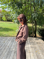 Blouson Suédine Choco
