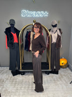 Pantalon Aude Choco