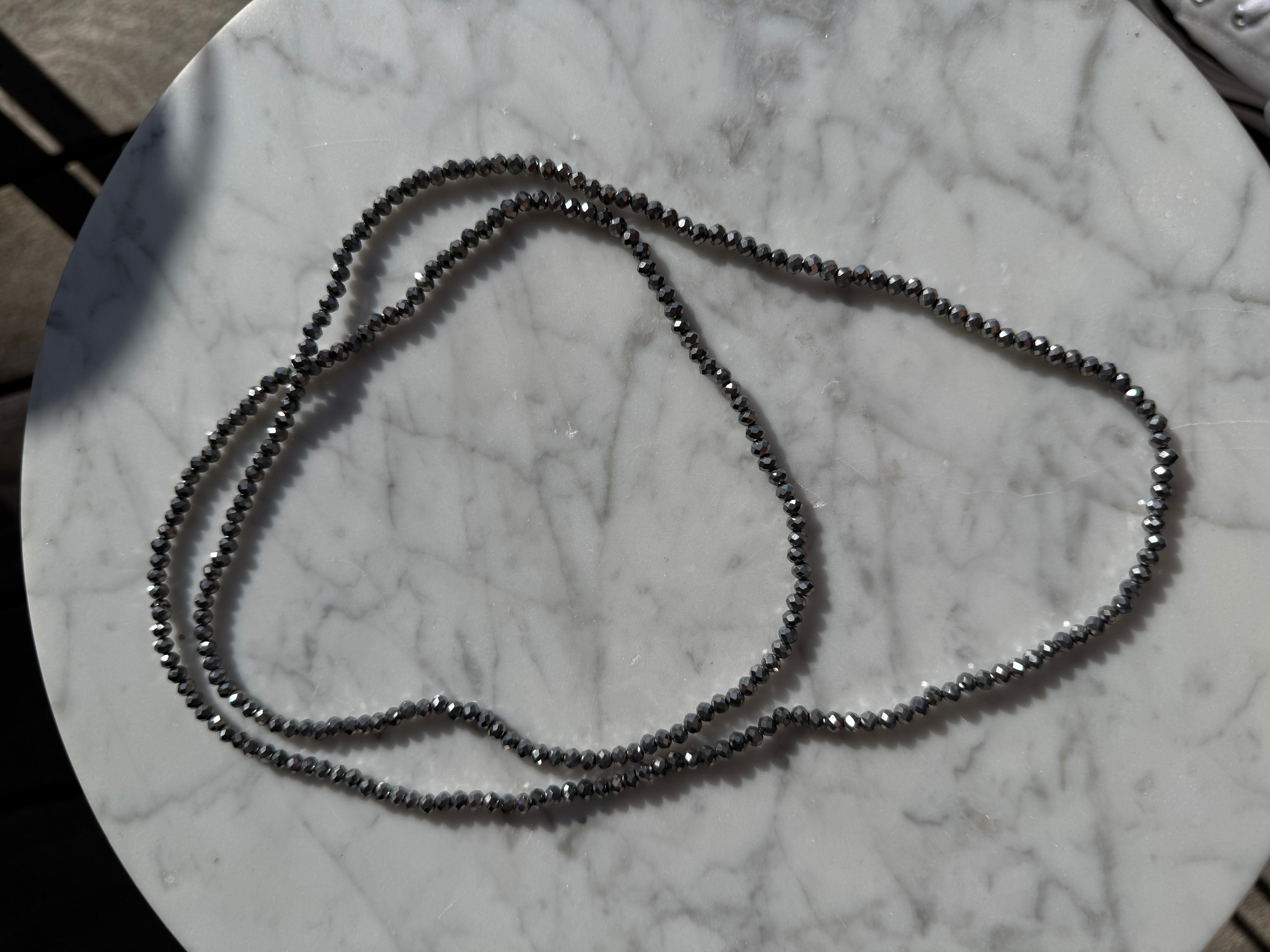 Bracelet - Collier cristal argent