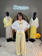 Pantalon Fleur Jaune