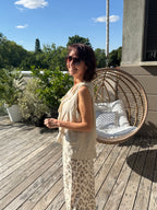 Débardeur Soleil Broche Beige