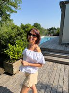 Top Épaules Nues Olivia Blanc