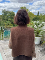 Gilet moumoute Brandebourg Choco