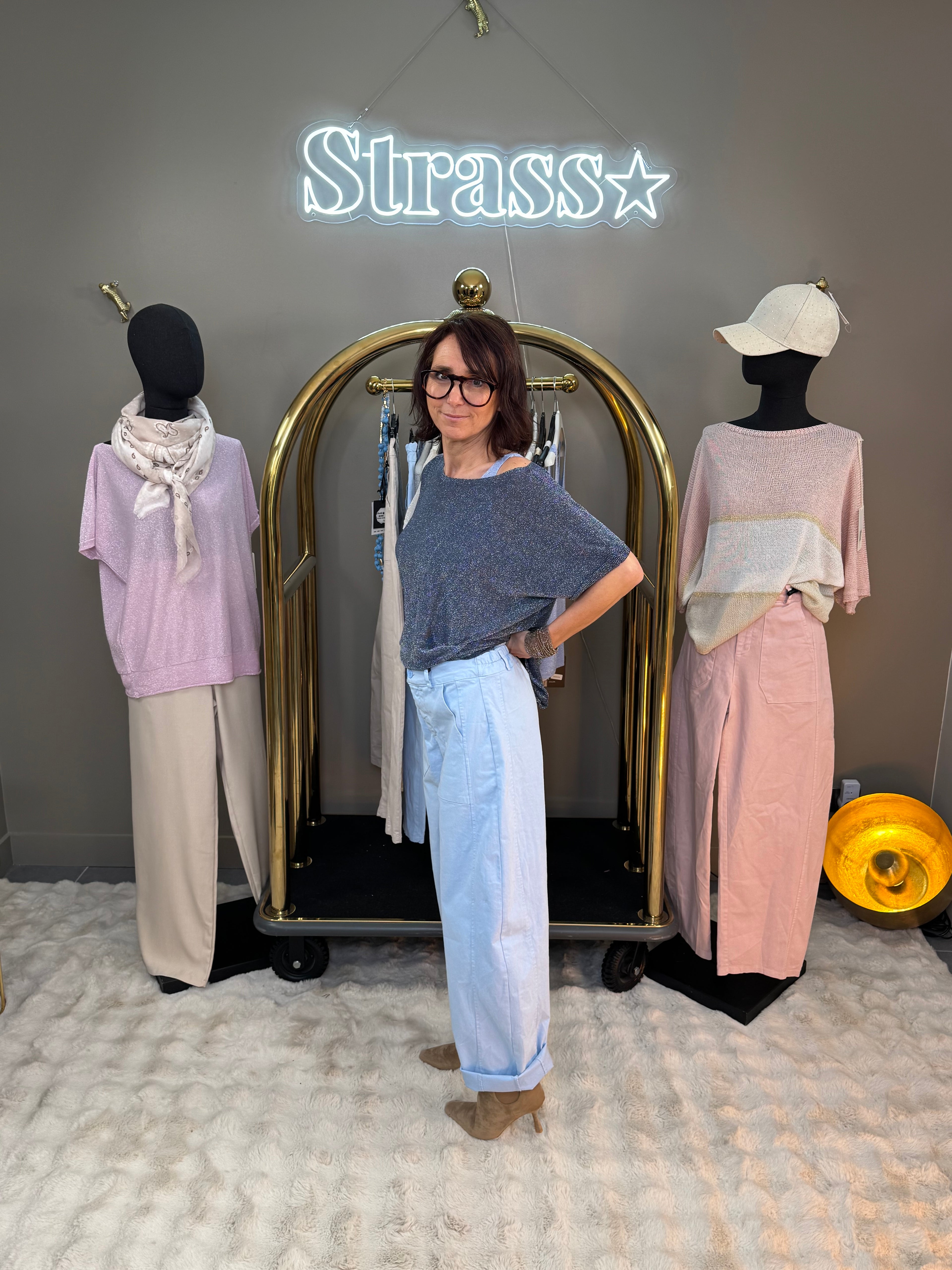 Pantalon Bulle Perfect Bleu Ciel