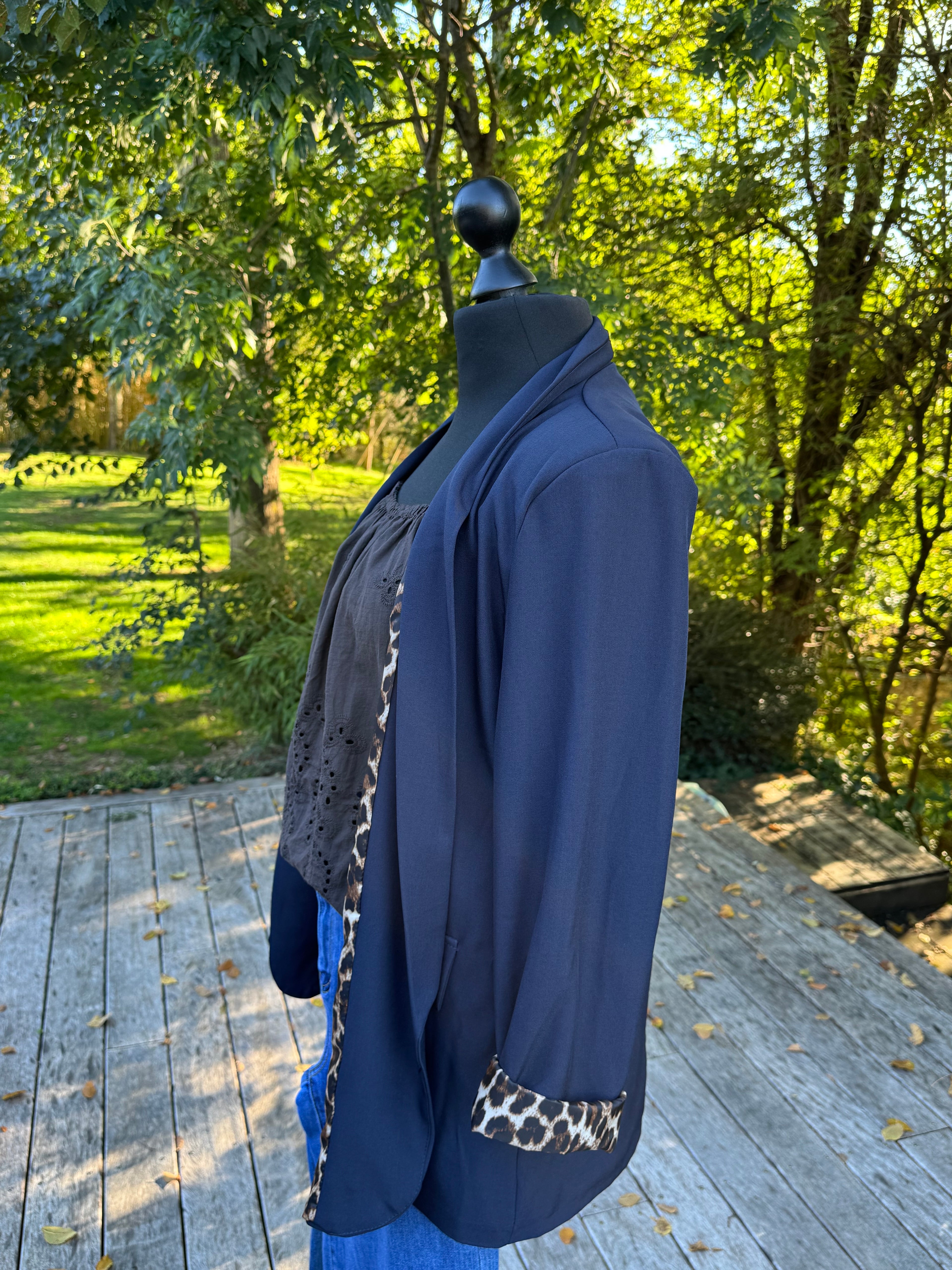 Blazer Over Léo Marine
