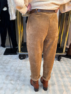 Pantalon Confort Velours Camel