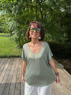 T Shirt Sirène Kaki