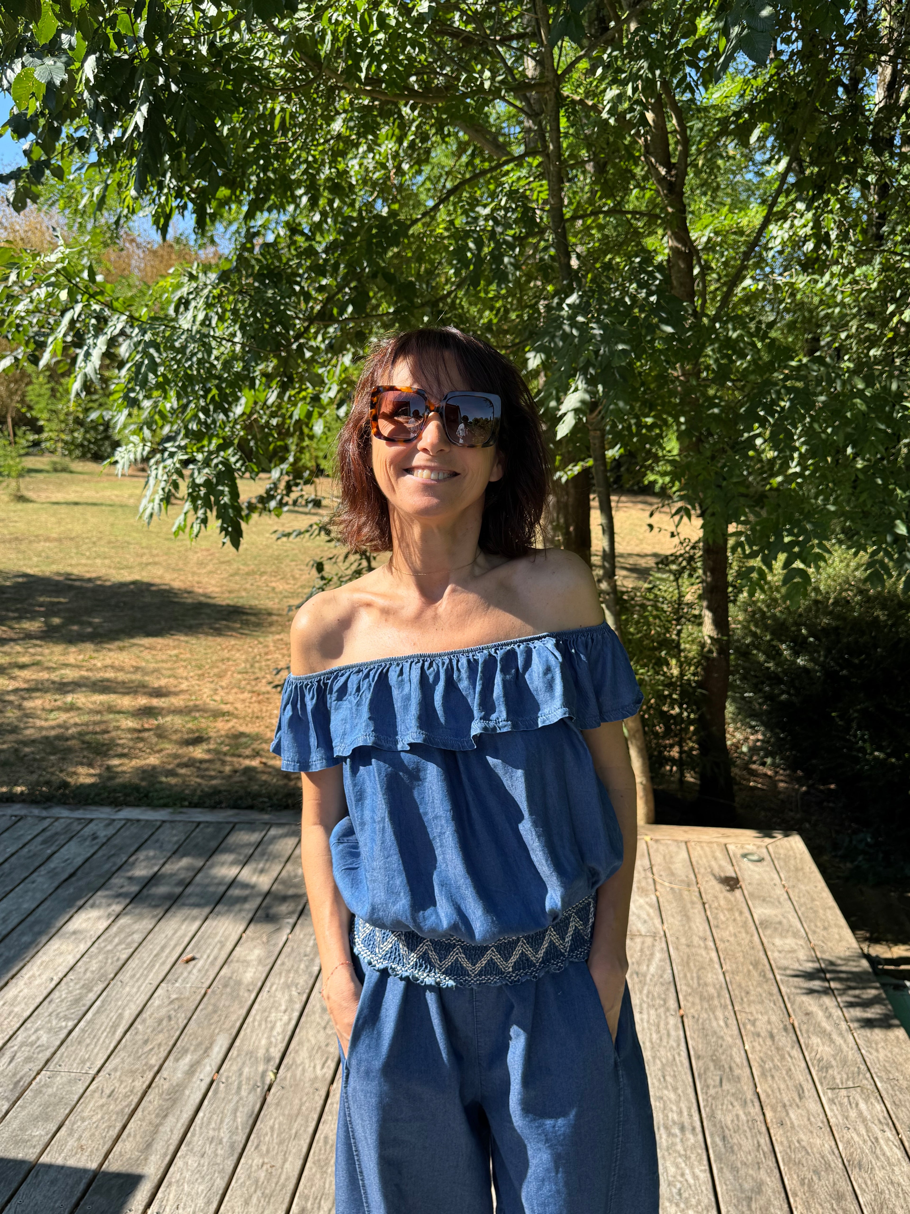 Top Épaules Nues Jean