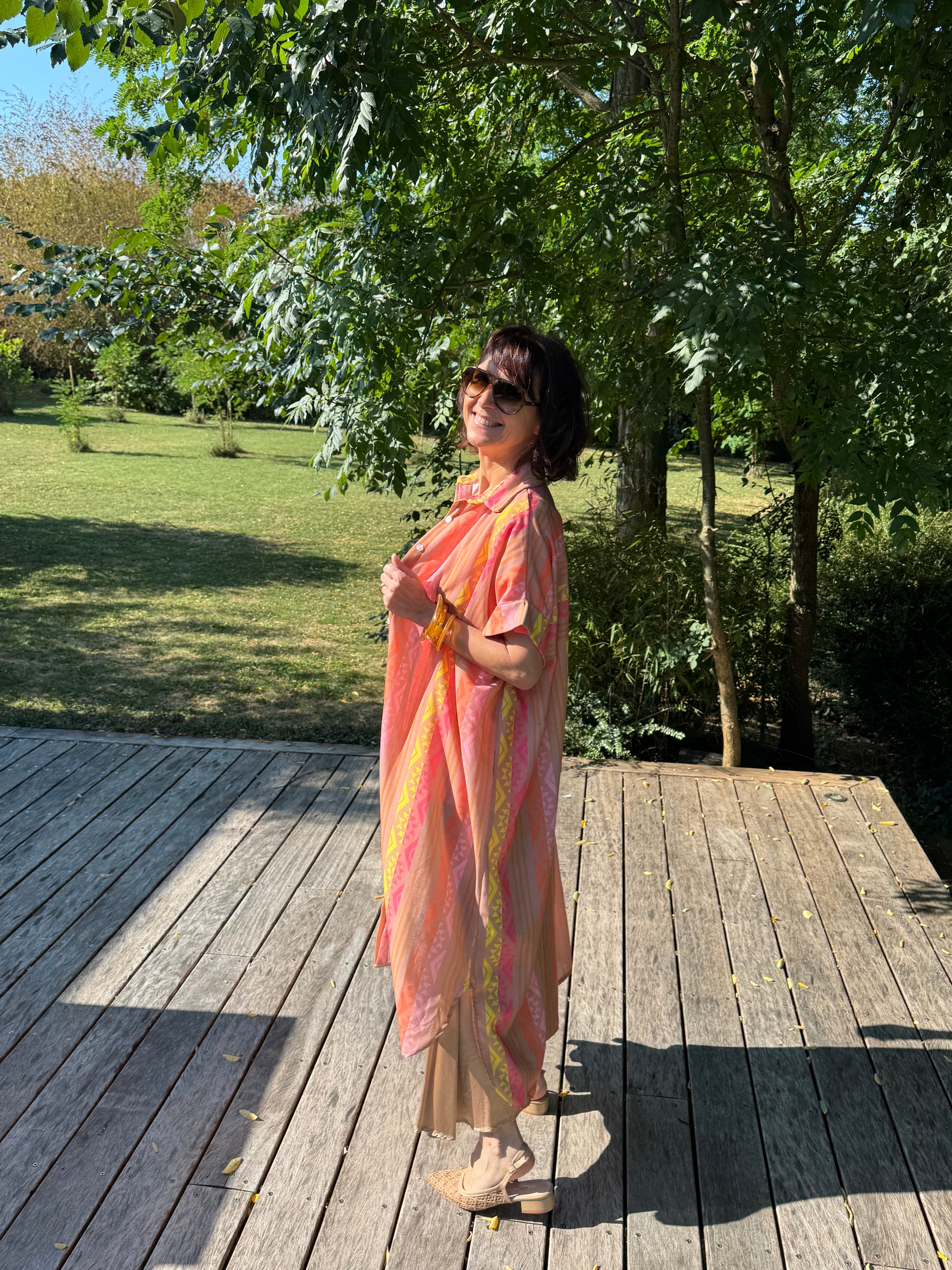 Robe Kimono Canarie Camel