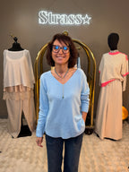 Pull Volla Bleu Ciel