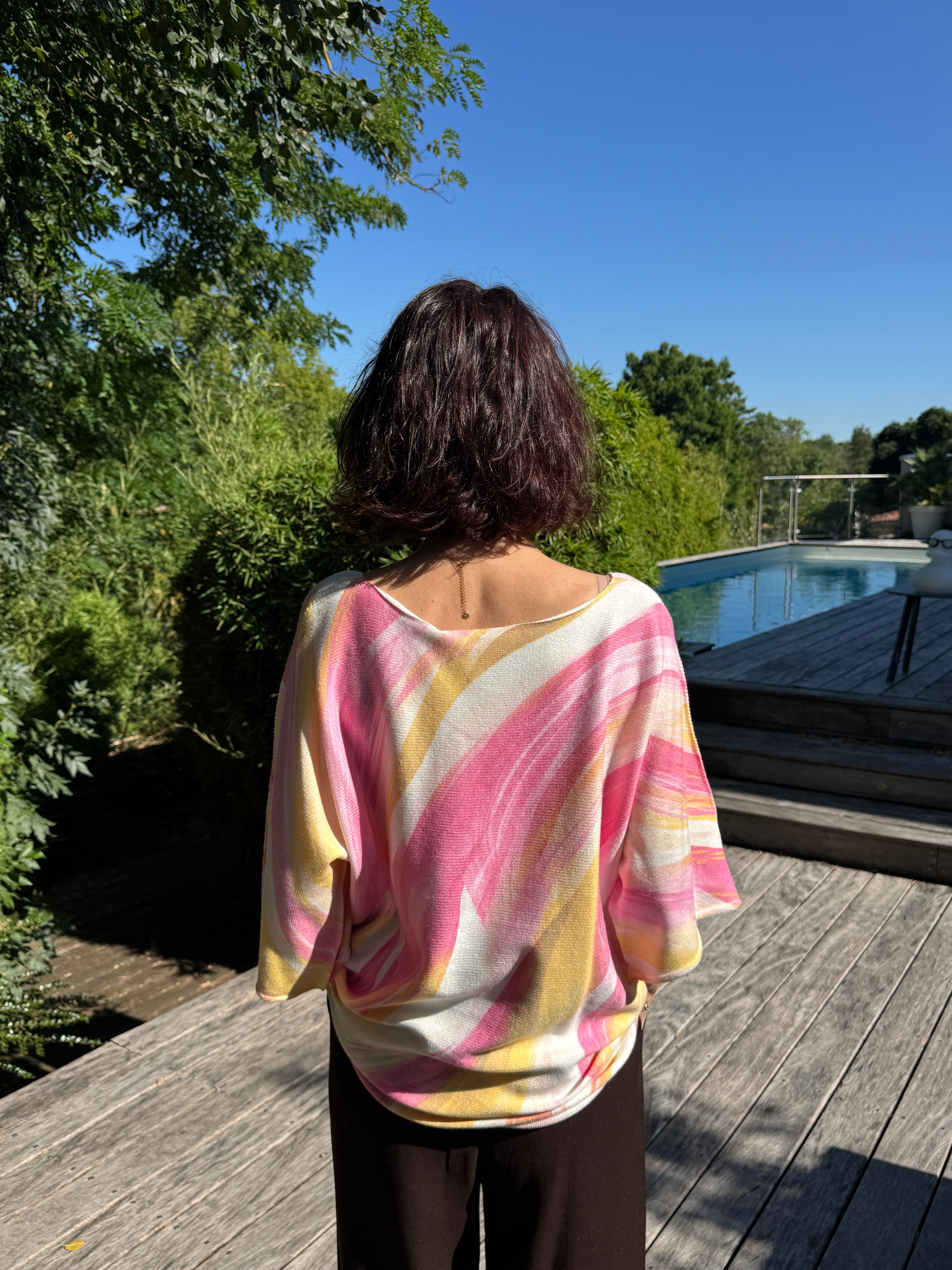 Pull Aurore Rose