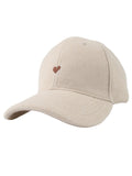 Casquette Coeur Beige