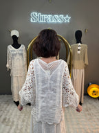 Blouse Macramé Beige