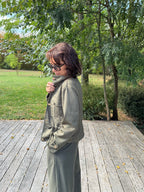 Blouson Suédine Kaki