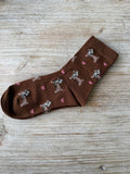 Chaussettes Teckel Camel