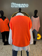 Gilet sans manche Venisia Orange Grande Taille