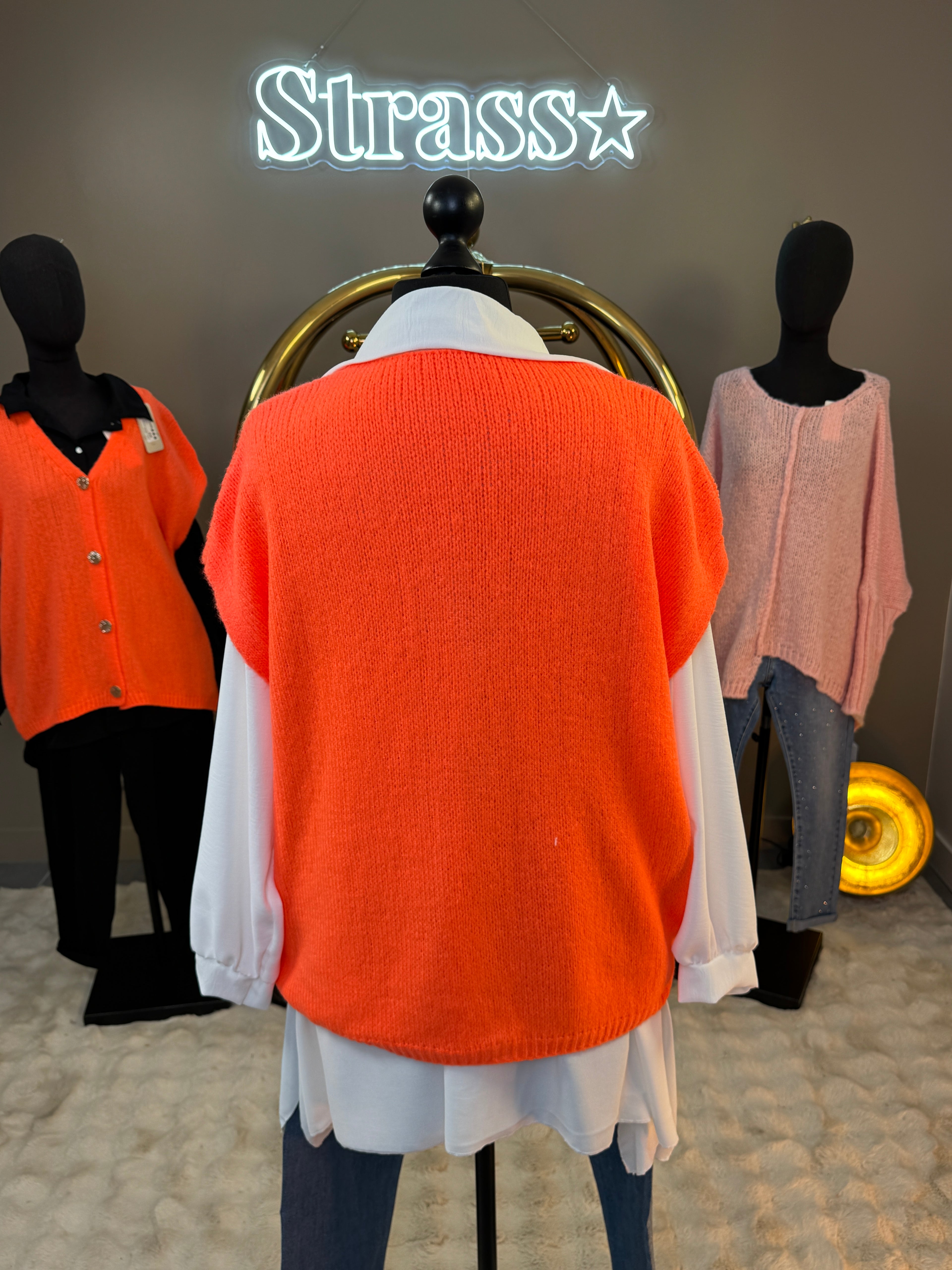 Gilet sans manche Venisia Orange Grande Taille