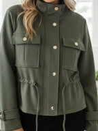 Blouson Suédine Kaki