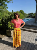 Pantalon Rayé Citron