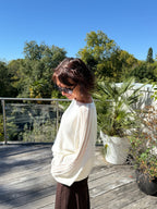 Pull Natacha beige et écrue