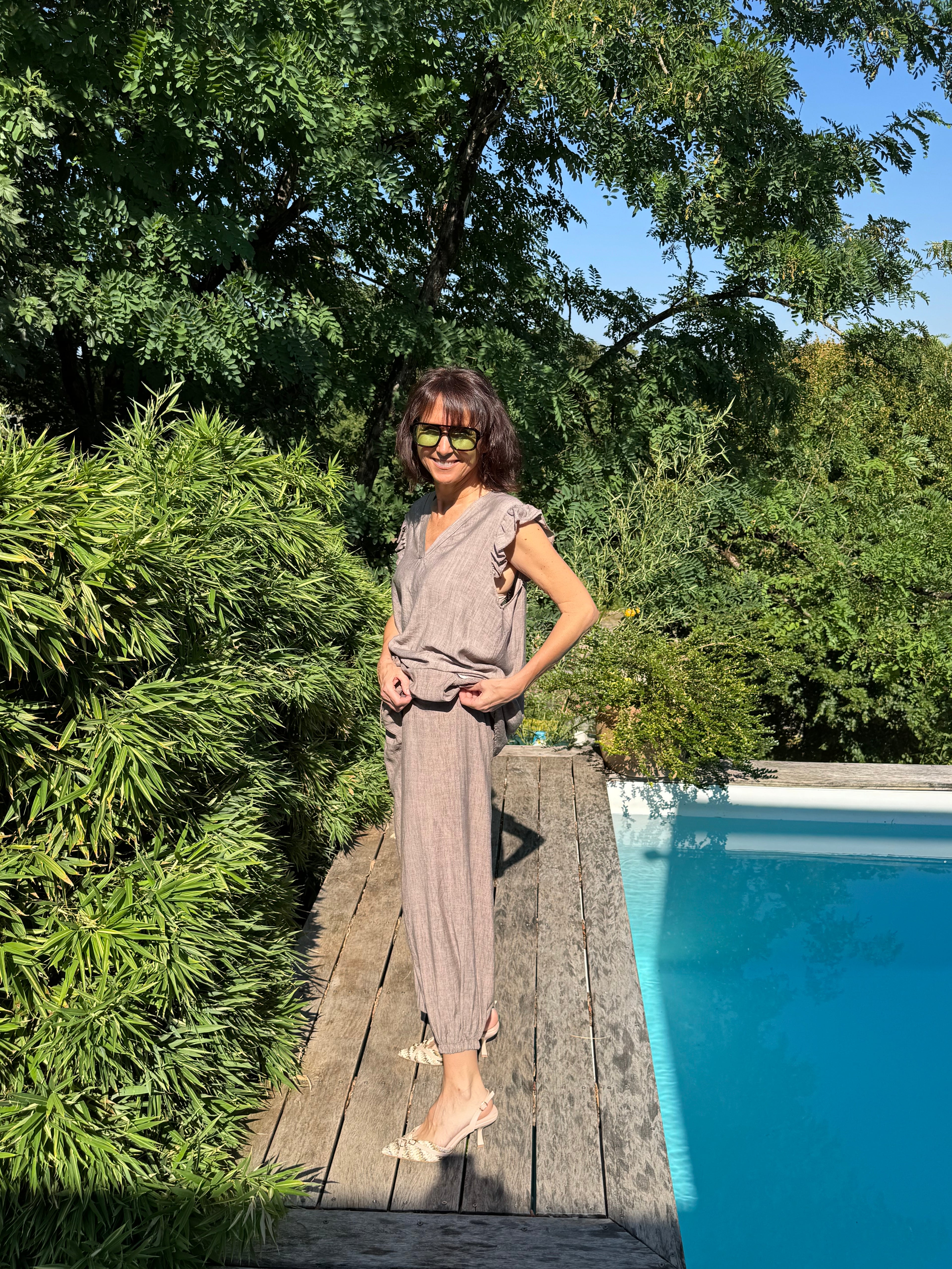 Pantalon Diego Taupe