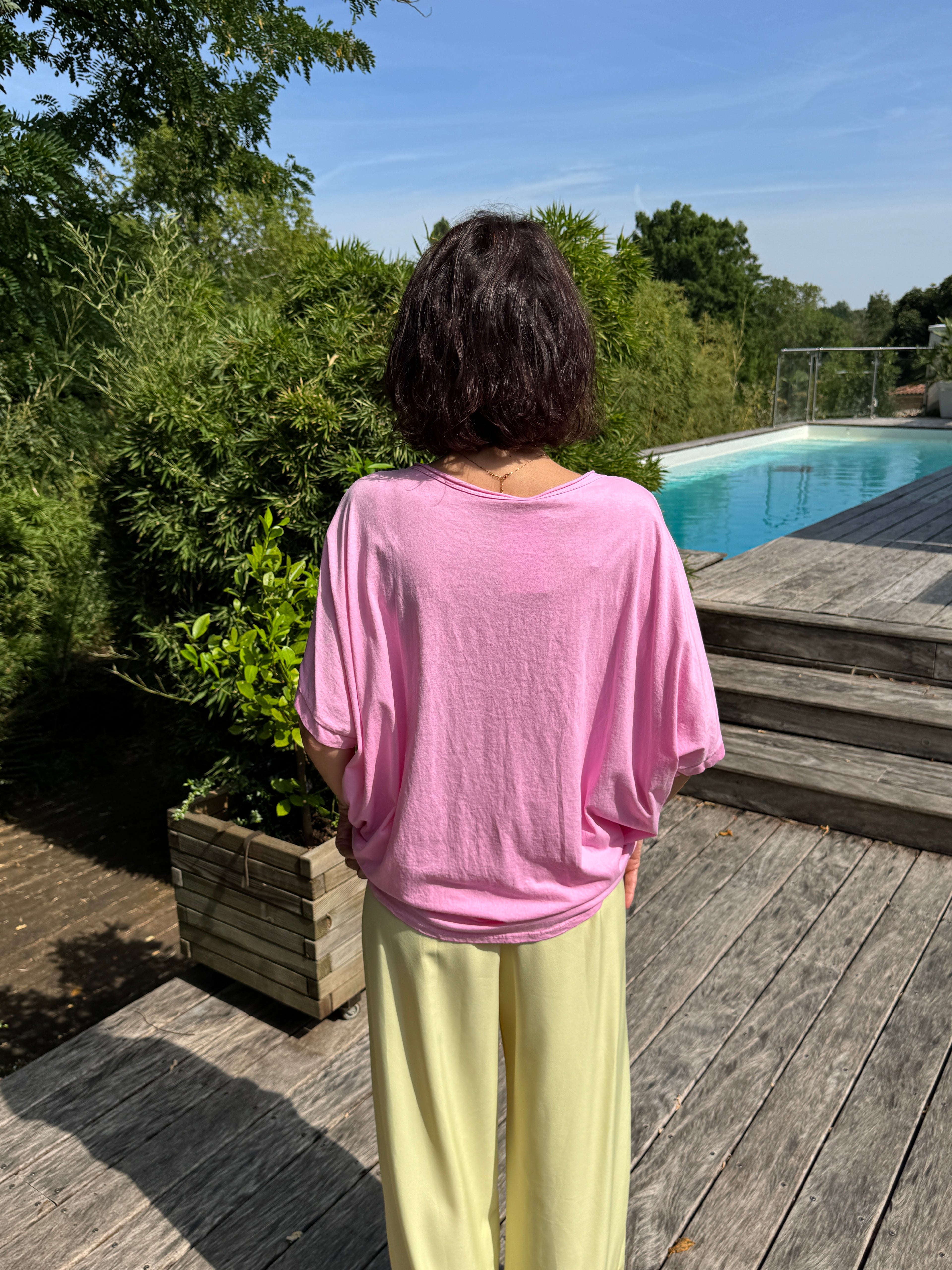 T-Shirt Etoile Rose
