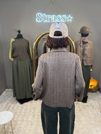 Veste écossaise kaki