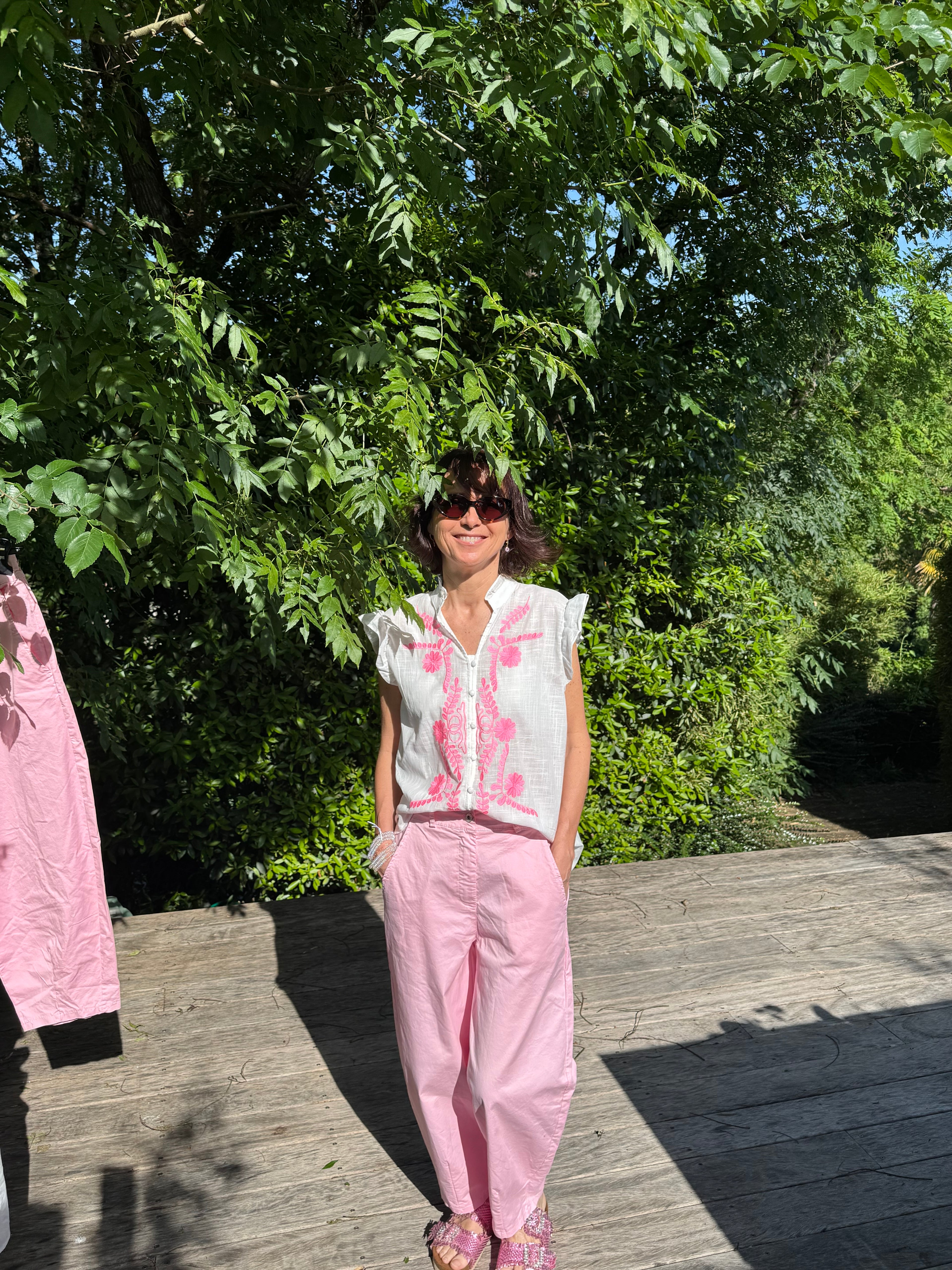 Pantalon Bulle Top Rose