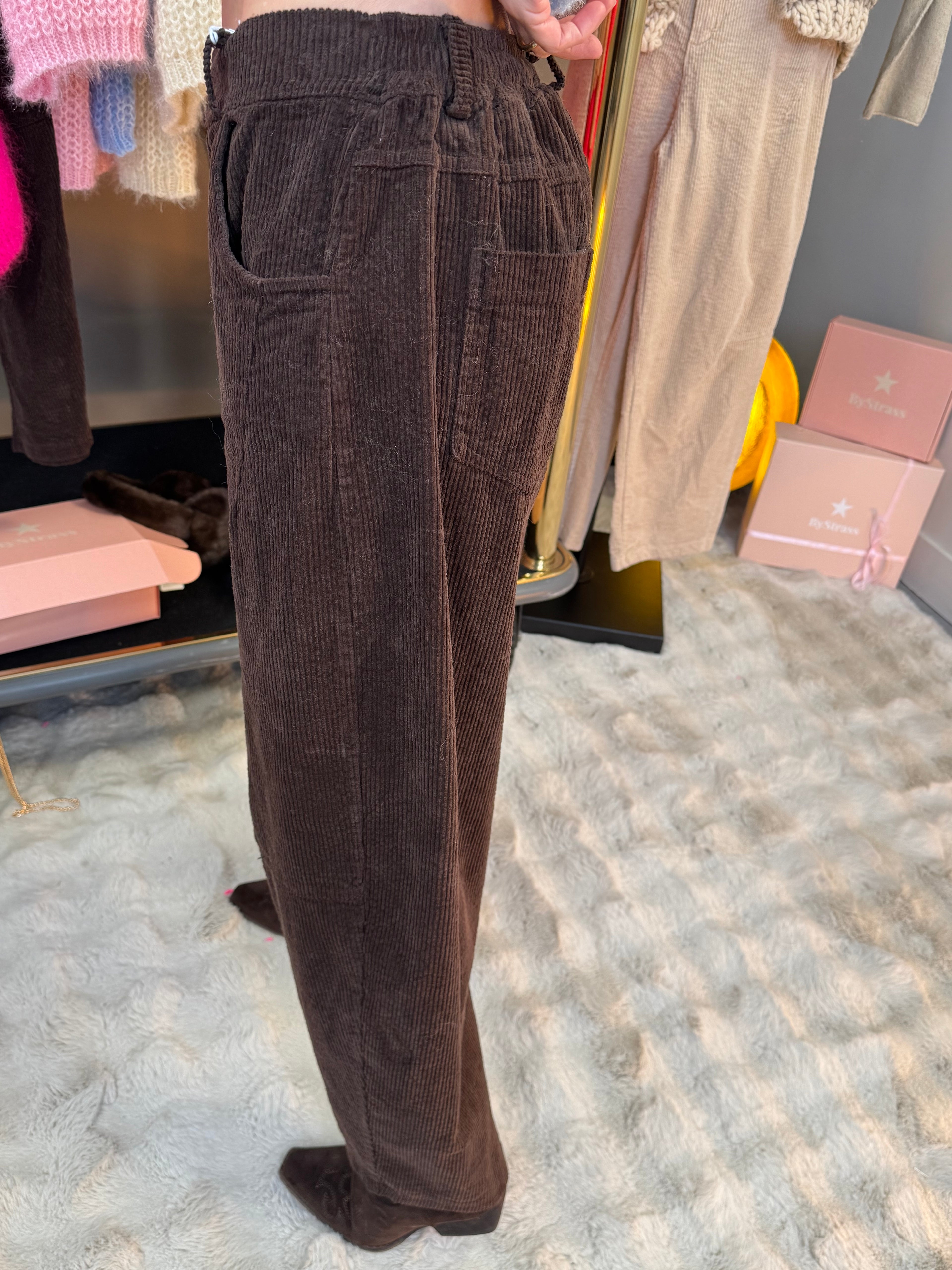 Pantalon Velours Snow Choco
