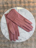 Gants Suédine Rose