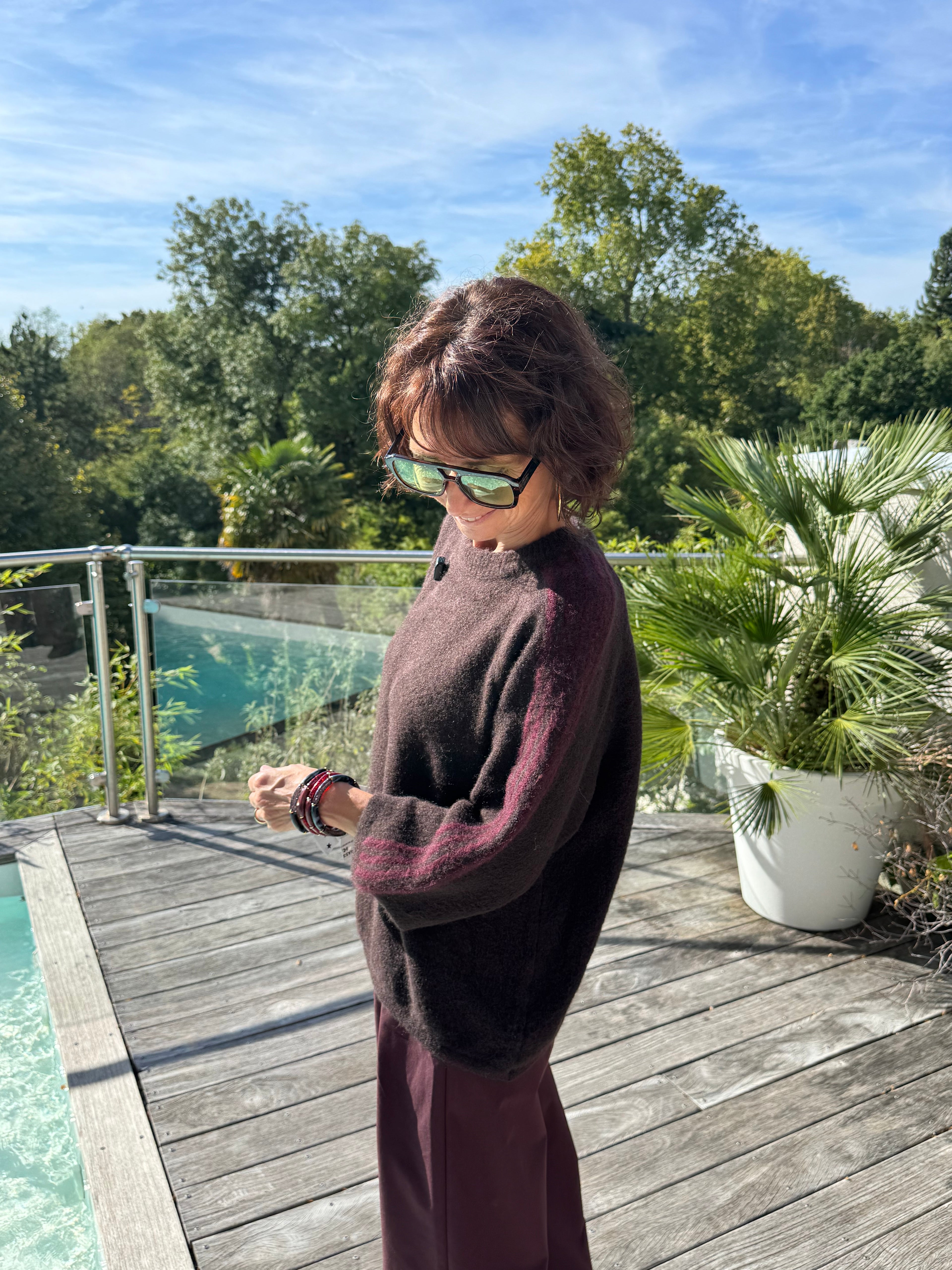 Pull Adèle Bordeaux