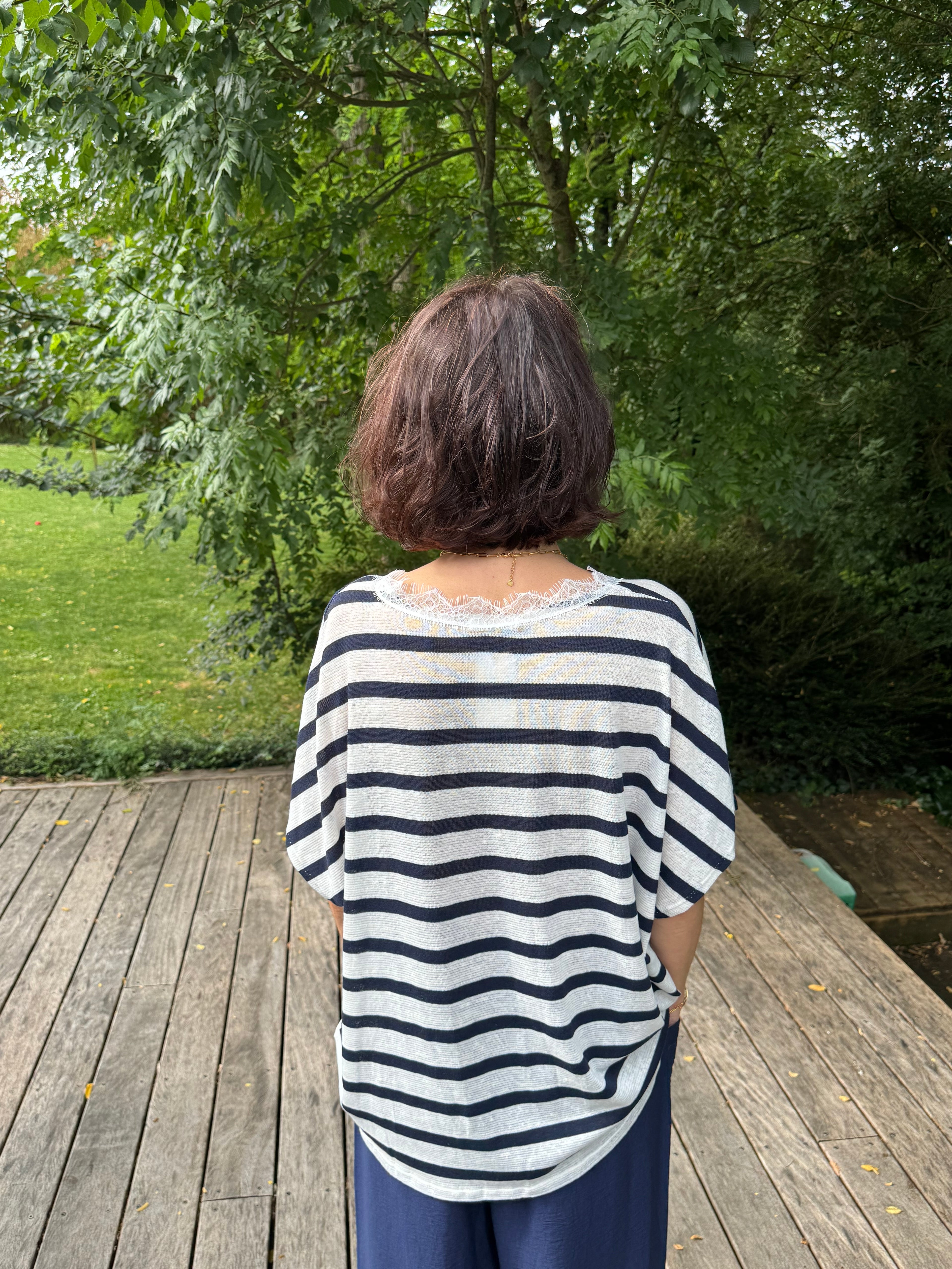 T Shirt Navy Amour Bleu Marine