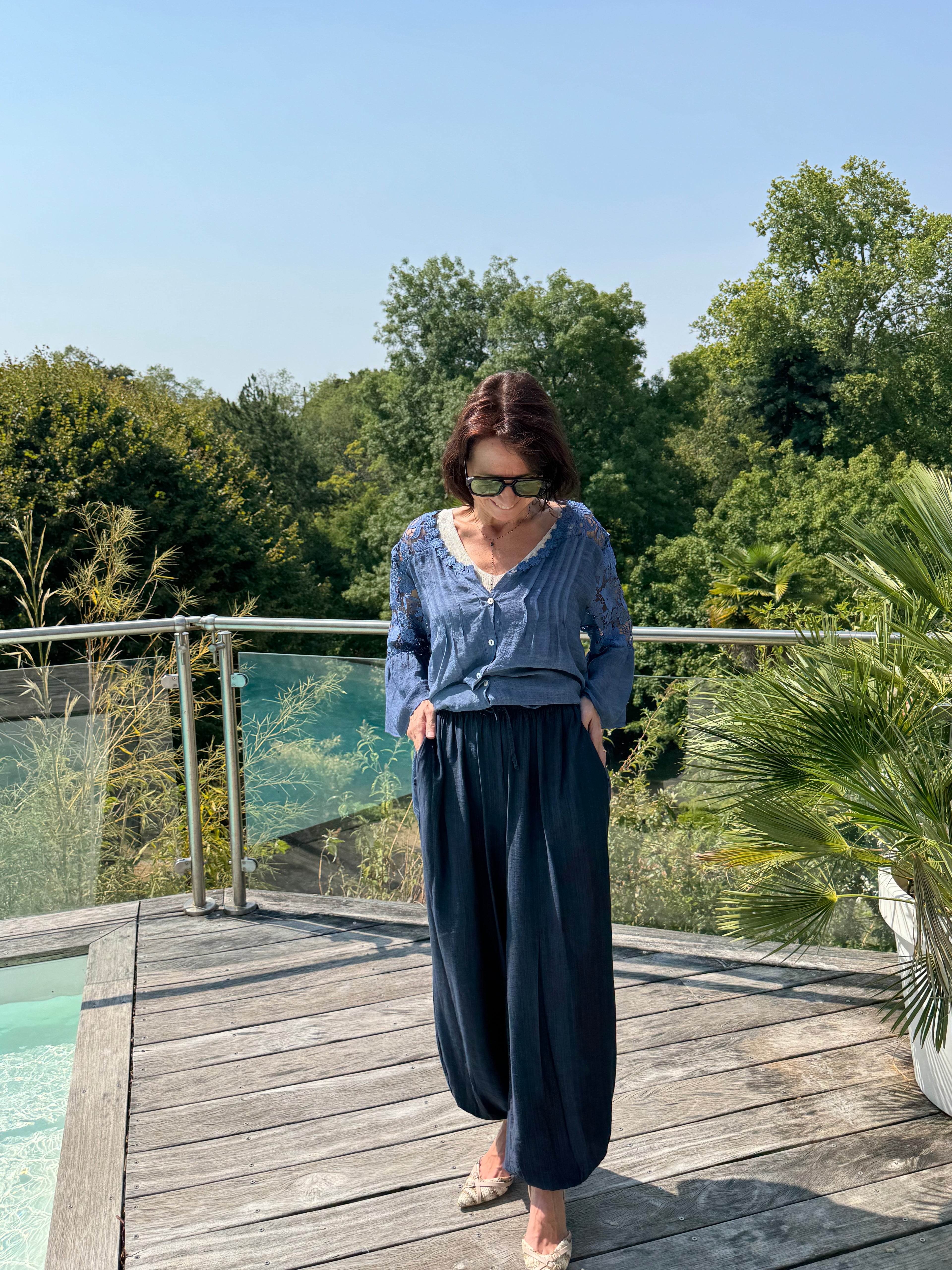 Pantalon Diego Bleu Marine