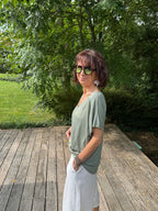 T Shirt Sirène Kaki