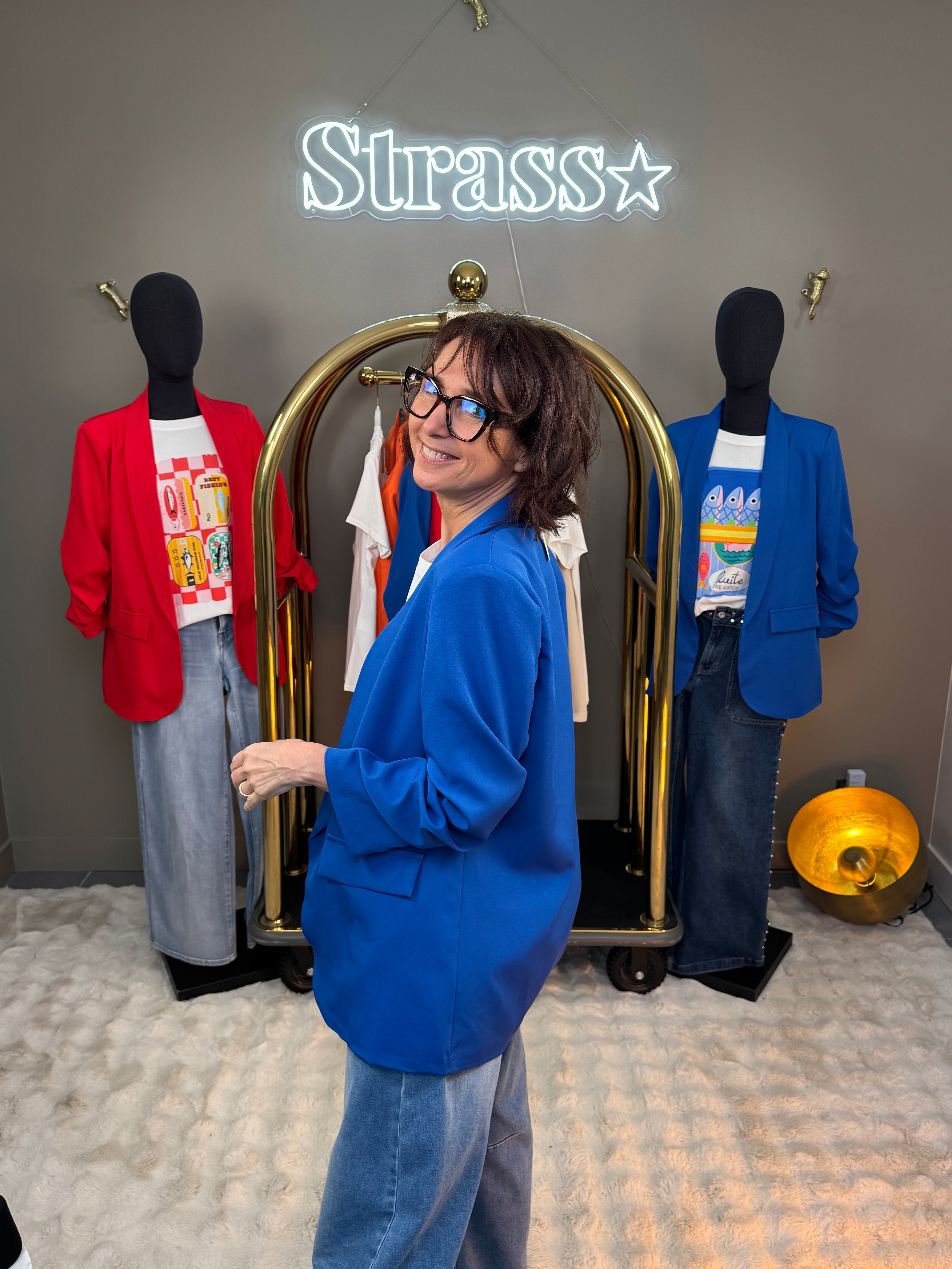 Blazer Fanta Bleu Roi