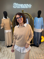 Pull Volli Camel Clair