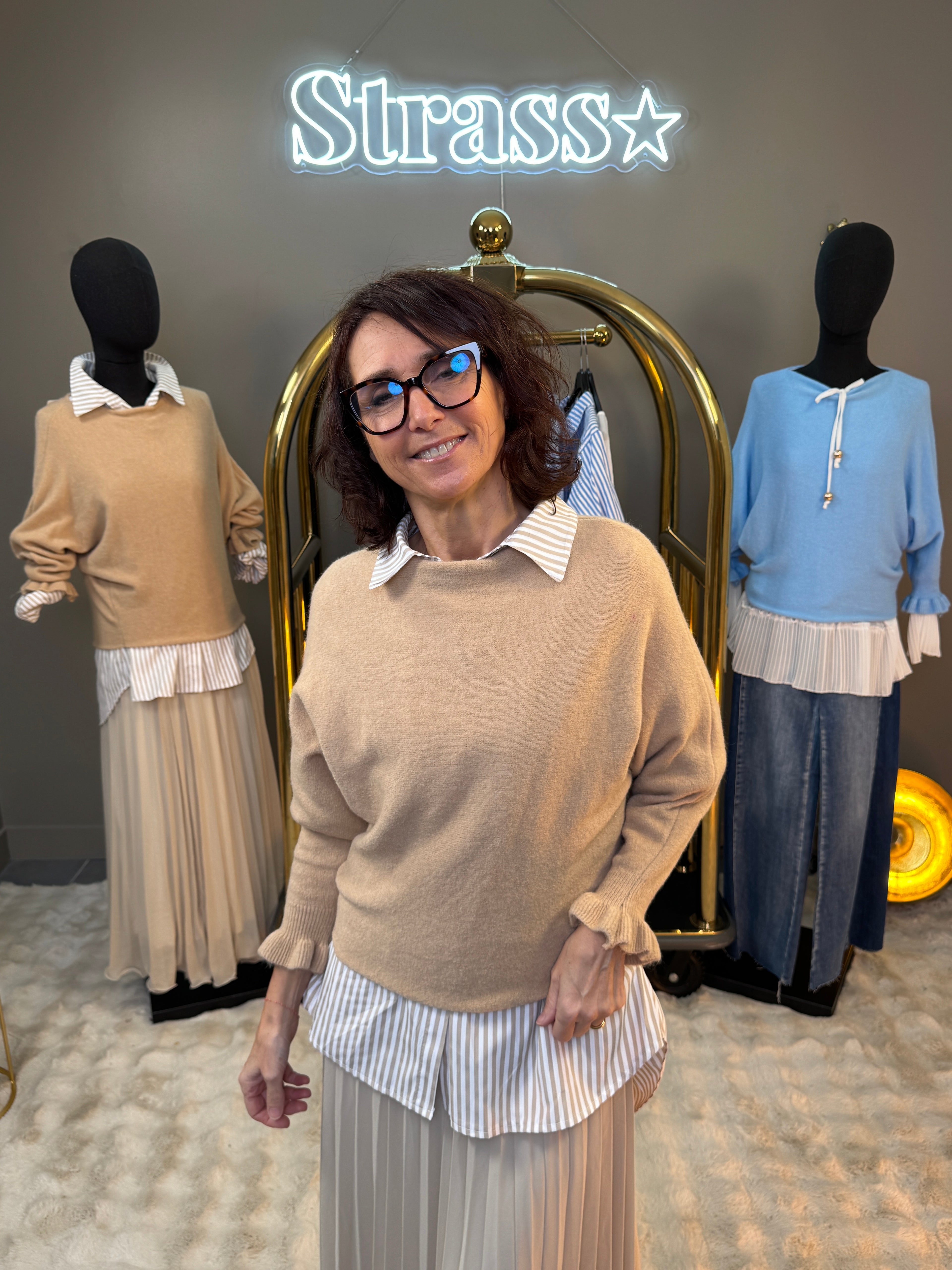 Pull Volli Camel Clair